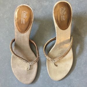 Pelle Moda sparkley evening kitten heel